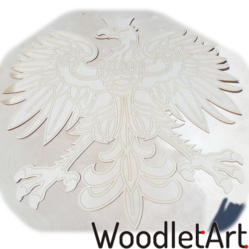 Wycynanki ze sklejki dekoracje ścienne Godło Polski Orzeł